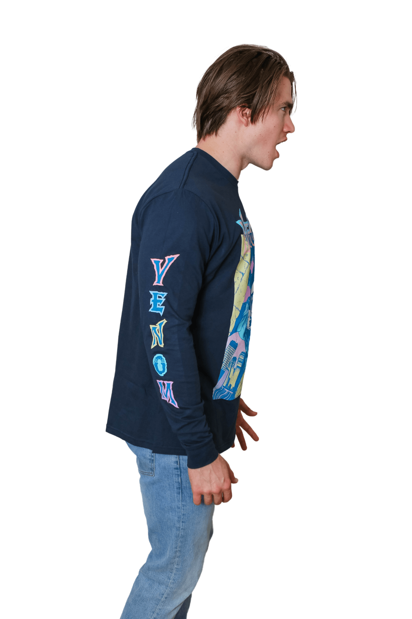 Venom Brite Box 90'S Marvel Comics Adult Long Sleeve T Shirt - Fundom