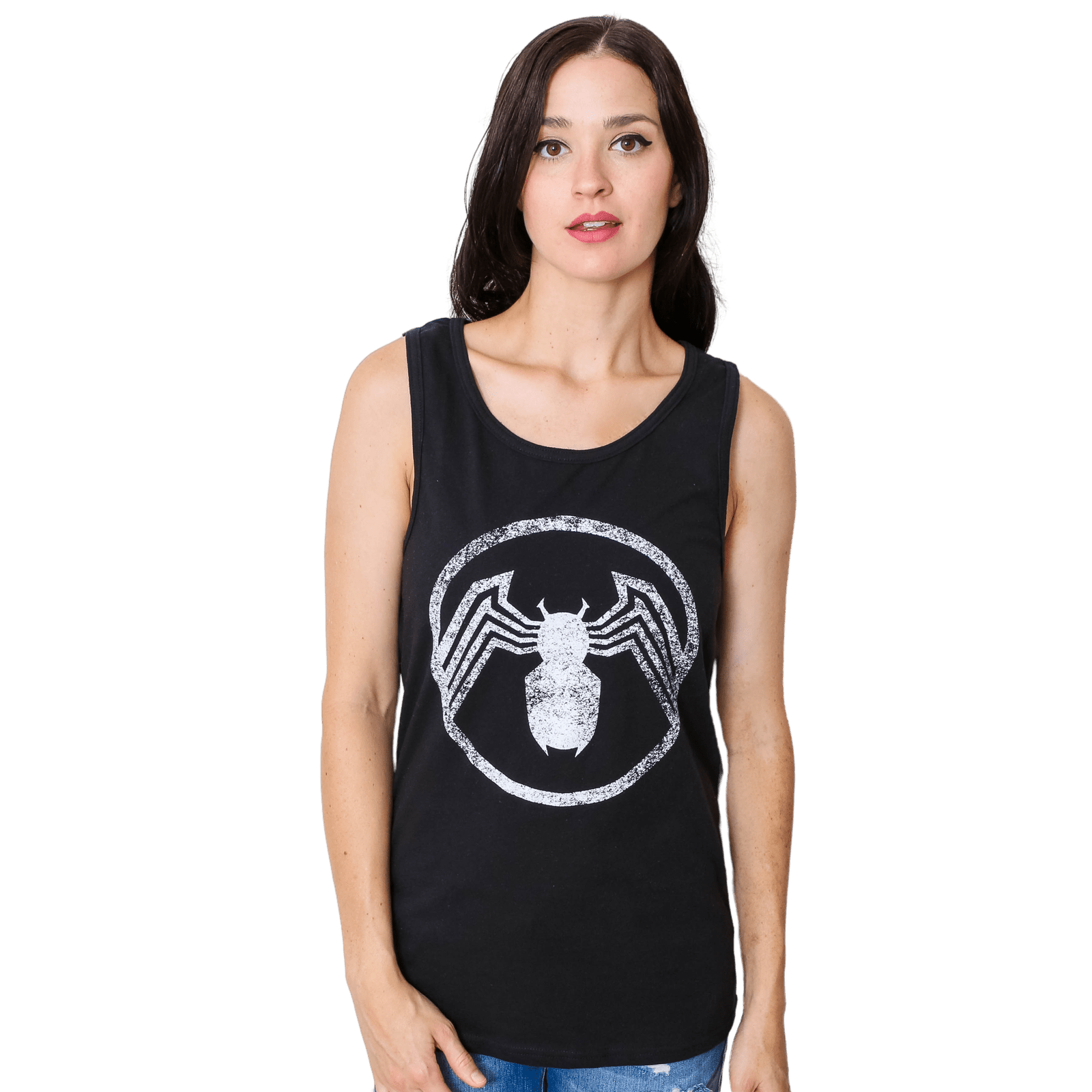 Venom Circle Logo Marvel Comics Adult Tank Top - Fundom