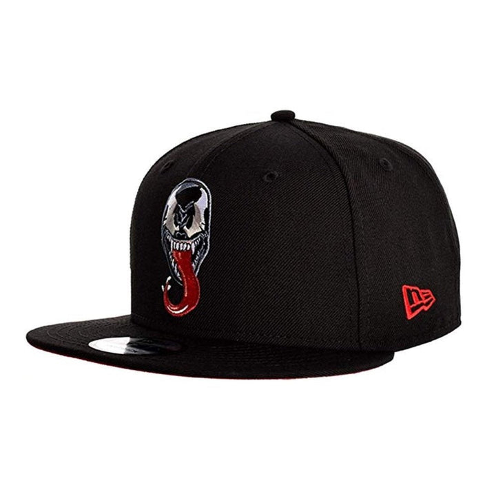 Venom Face With Logo Marvel Black 9FIFTY New Era Snapback Cap Hat - Fundom