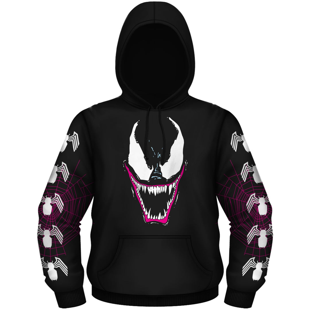 Venom Grin Marvel Comics Officially Licensed Adult Pullover Hoodie - Fundom