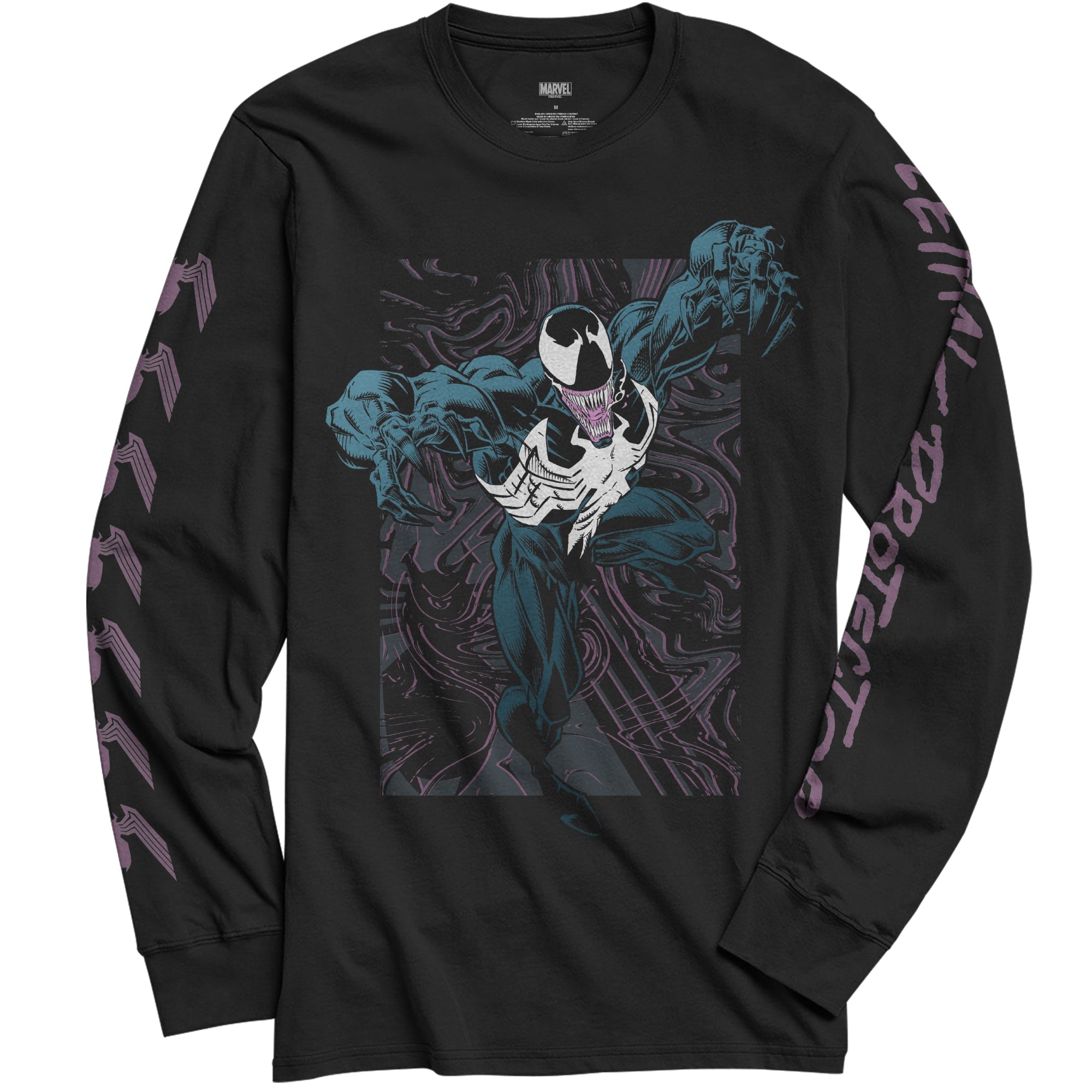 Venom Lethal Protector Dark Soul Marvel Comics Adult Long Sleeve T Shirt - Fundom