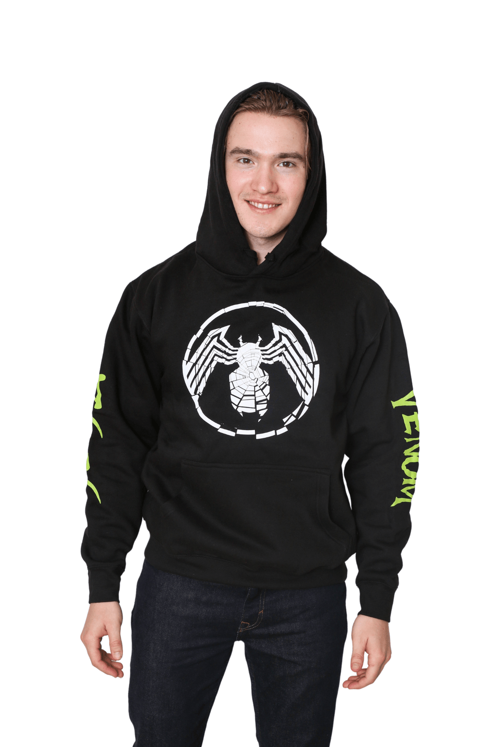 Venom Shatter Symbol With Kanji Marvel Pullover Hoodie - Fundom