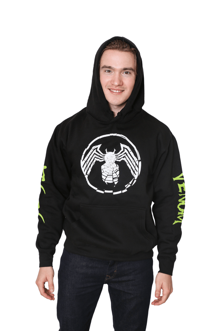 Venom Shatter Symbol With Kanji Marvel Pullover Hoodie - Fundom