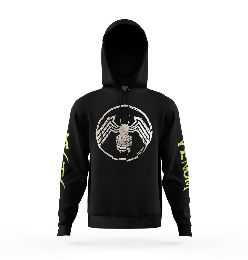 Venom Shatter Symbol With Kanji Marvel Pullover Hoodie - Fundom