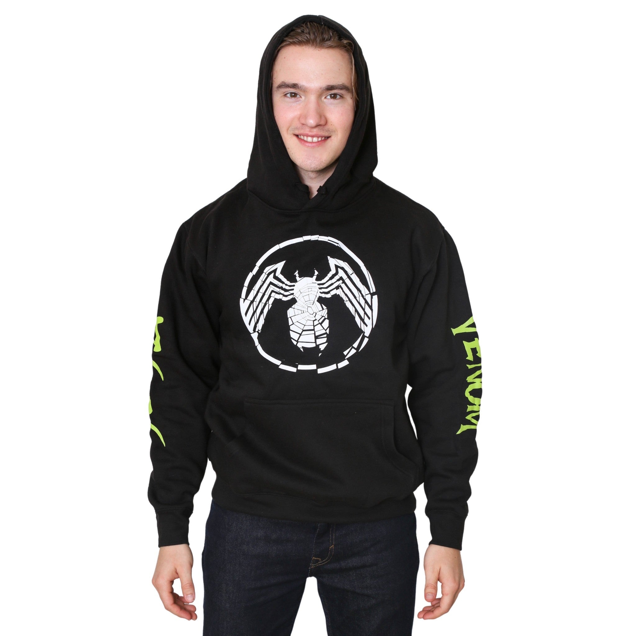 Venom Shatter Symbol With Kanji Marvel Pullover Hoodie - Fundom