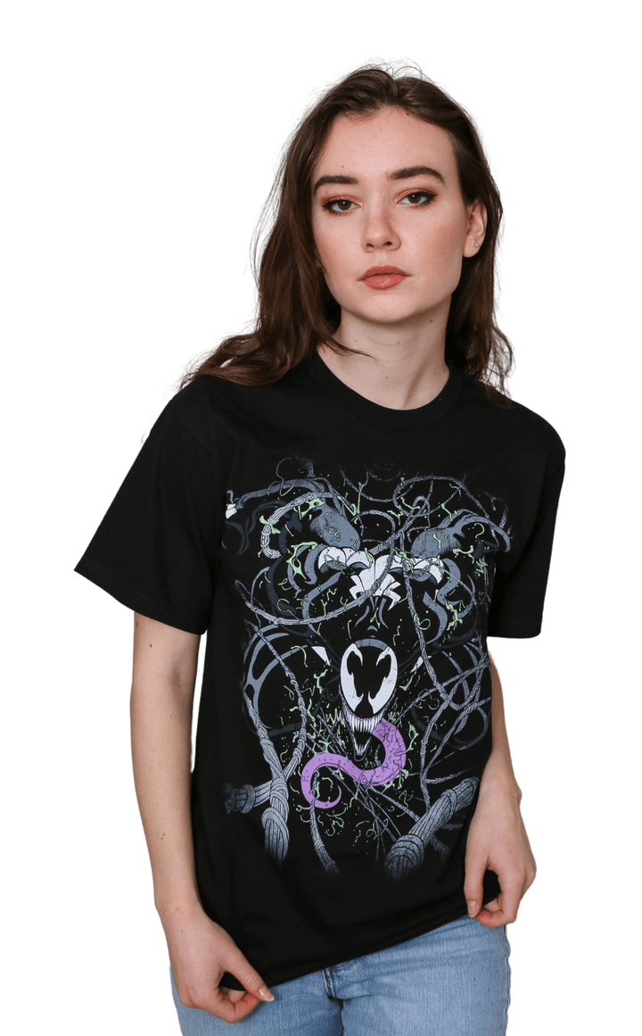 Venom Webs Spider - Man Marvel Comics Adult T-Shirt - Fundom