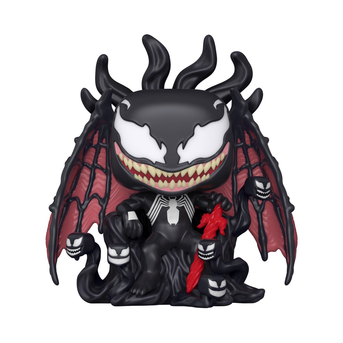 Funko Pop! Deluxe Marvel: Venom On Throne GITD Pop In A Box Exclusive Vinyl Figure