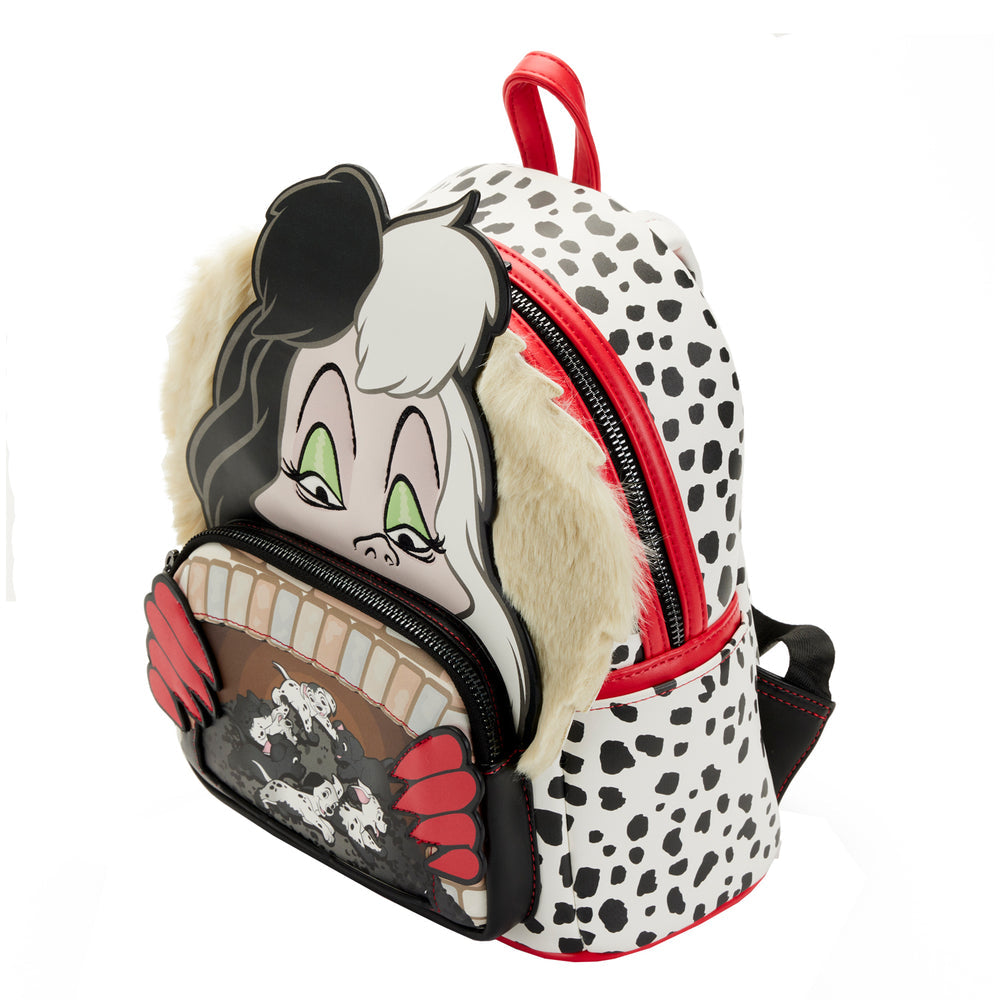 Loungefly Disney 101 Dalmatians Cruella de Vil Villains Scene Mini Backpack