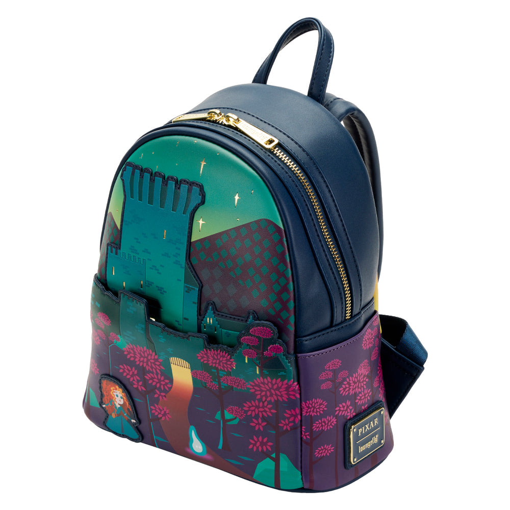 Loungefly Disney Brave Princess Merida Castle Mini Backpack Womens Shoulder Bag Purse