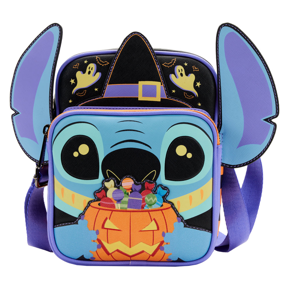 Loungefly Disney Lilo and Stitch Glow Halloween Passport Bag