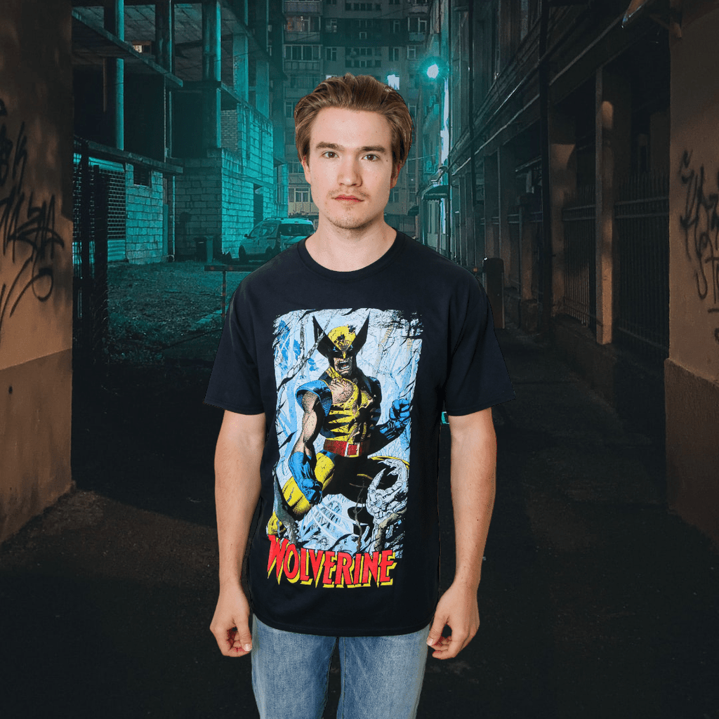 Wolverine 90's Cover By Jim Lee Marvel Comics Adult T-Shirt - Fundom