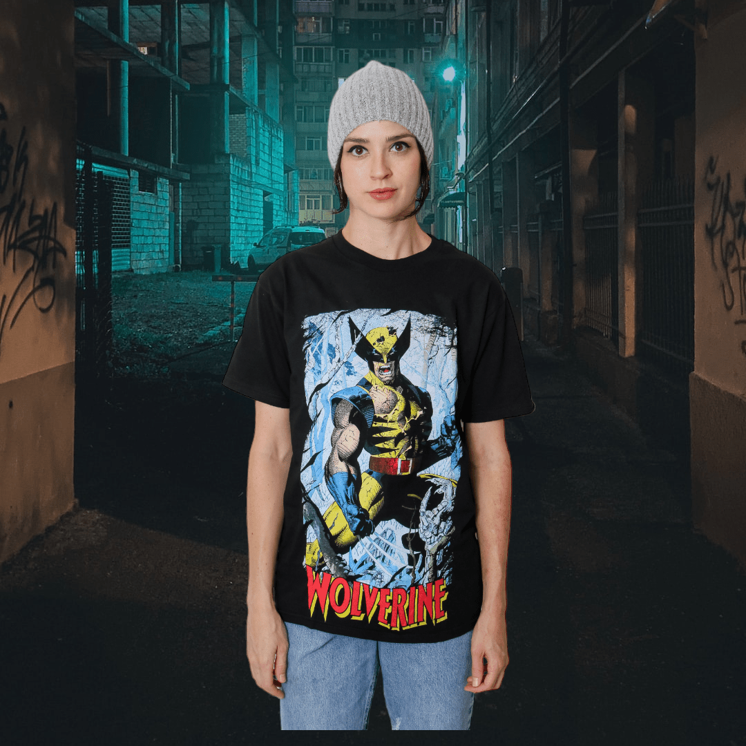Wolverine 90's Cover By Jim Lee Marvel Comics Adult T-Shirt - Fundom