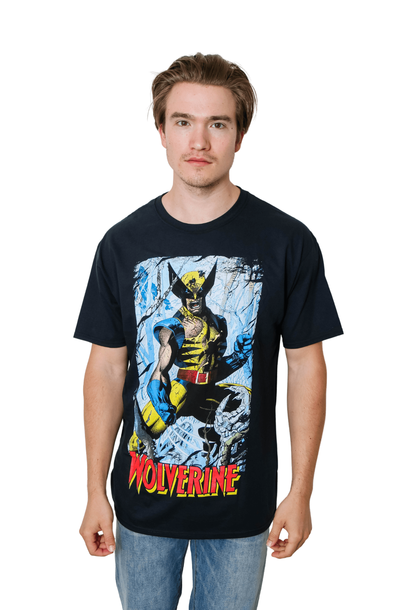 Wolverine 90's Cover By Jim Lee Marvel Comics Adult T-Shirt - Fundom