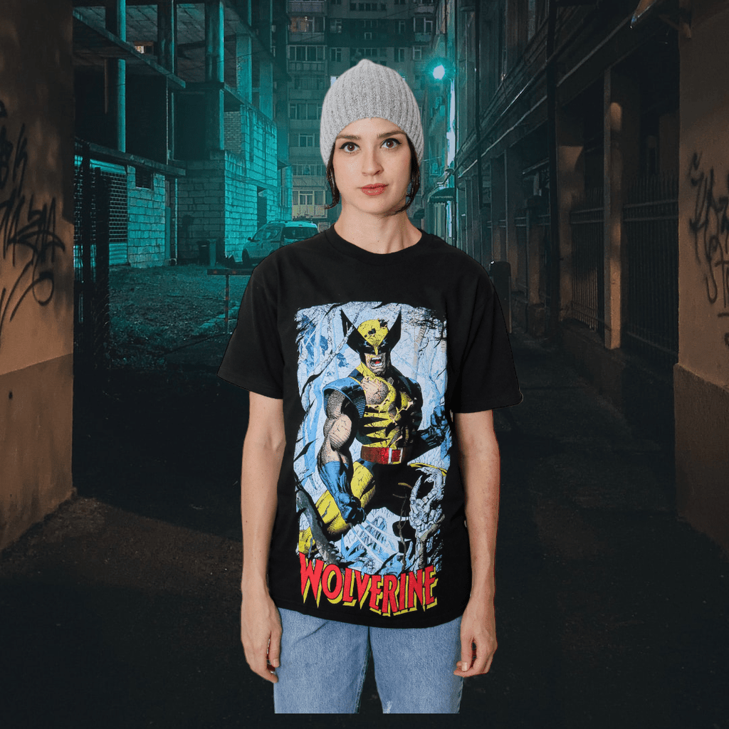 Wolverine 90's Cover By Jim Lee Marvel Comics Adult T-Shirt - Fundom