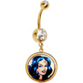 Wonder Woman Face DC Comics Belly Naval Ring Body Jewelry - Fundom