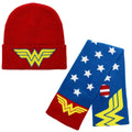 Wonder Woman Logo DC Comics Knit Beanie and Scarf Combo - Fundom