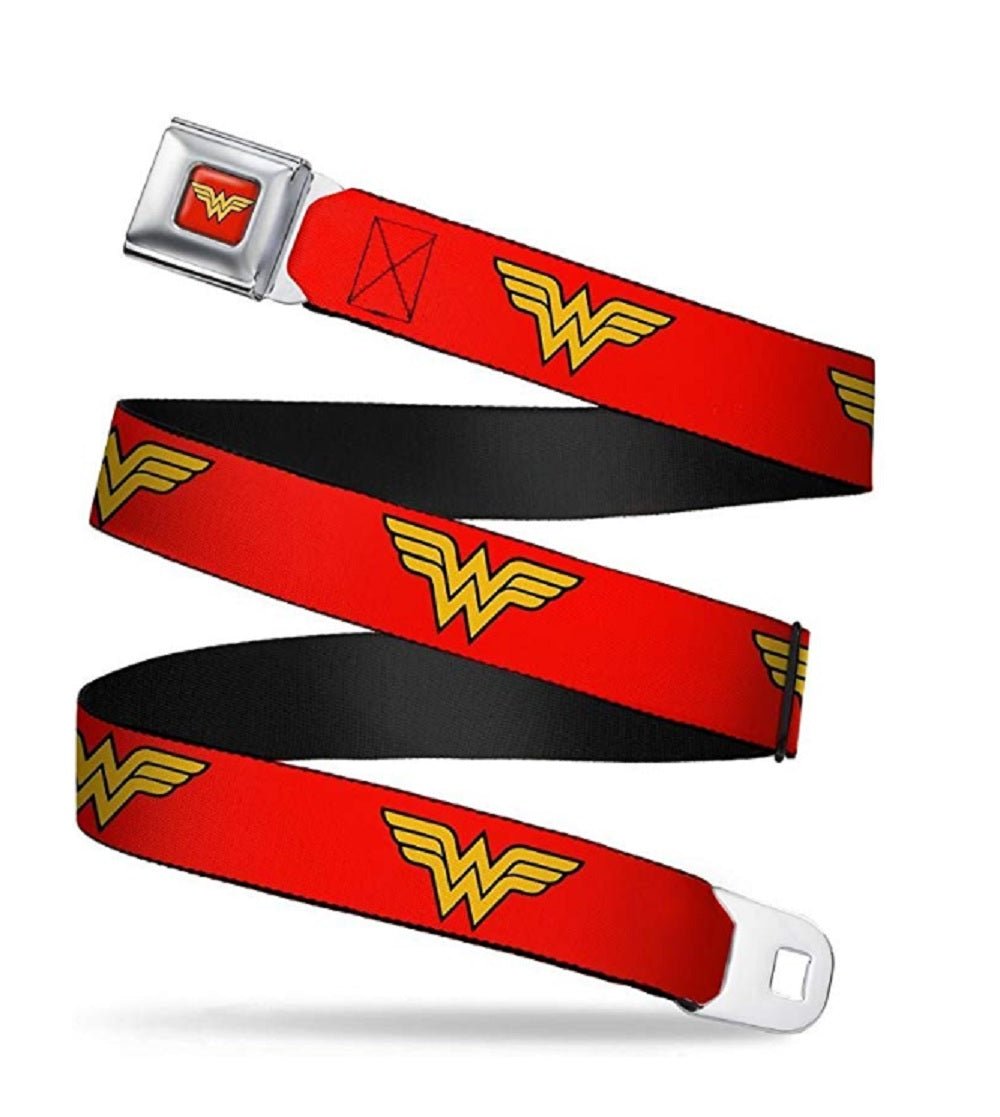Wonder Woman Red Logo DC Comics Seatbelt Belt - Fundom