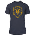 World Of Warcraft Cracked Alliance Logo Offcially Licesned Adult T Shirt - Fundom