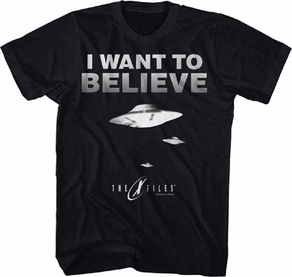 X - Files I Want To Believe Ufo Adult T-Shirt - Fundom