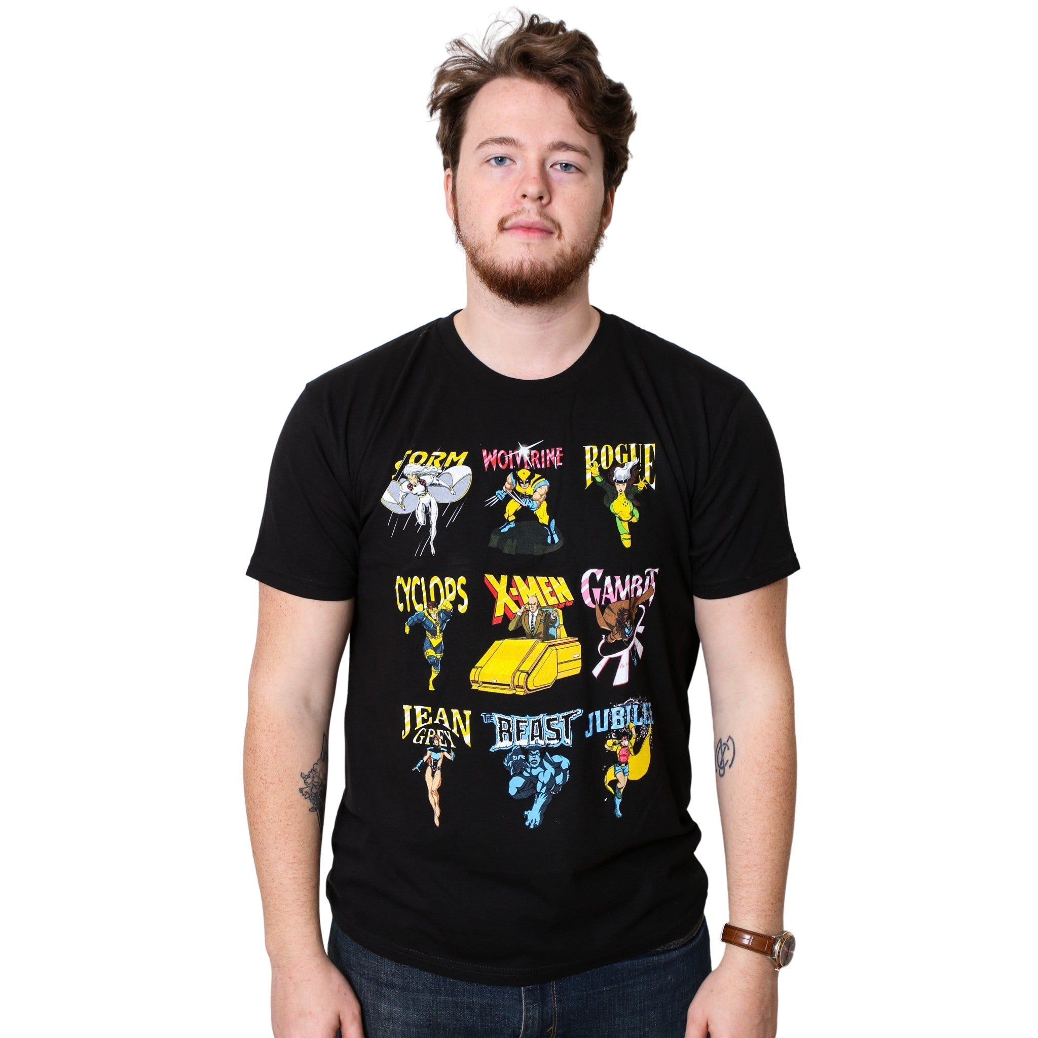 X - Men 90's Animated Series Group Marvel Comics Adult T Shirt - Fundom