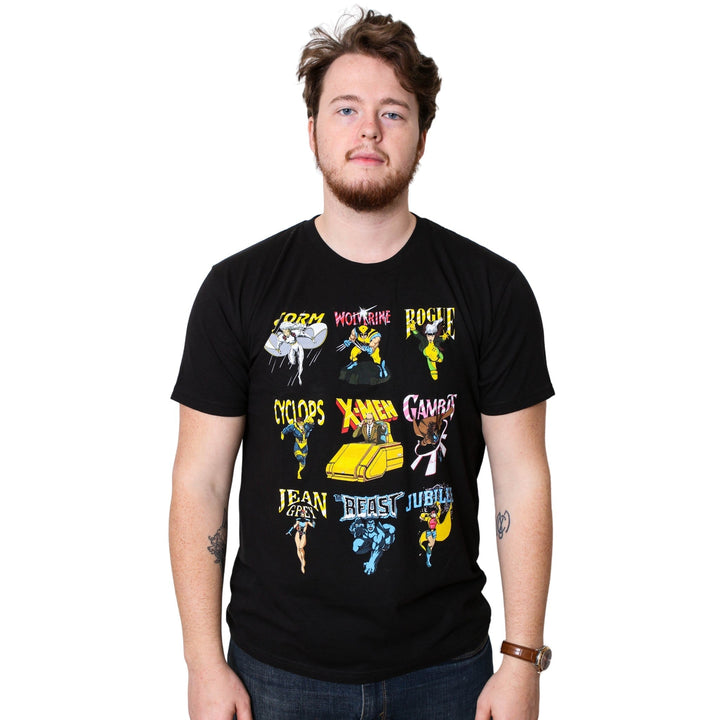 X - Men 90's Animated Series Group Marvel Comics Adult T Shirt - Fundom