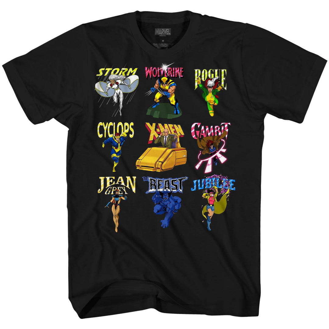 X - Men 90's Animated Series Group Marvel Comics Adult T Shirt - Fundom