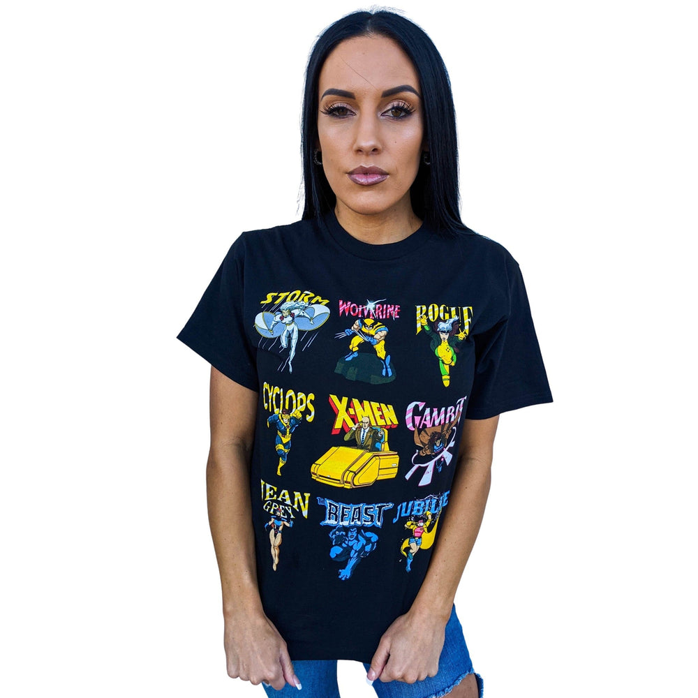 X - Men 90's Animated Series Group Marvel Comics Adult T Shirt - Fundom