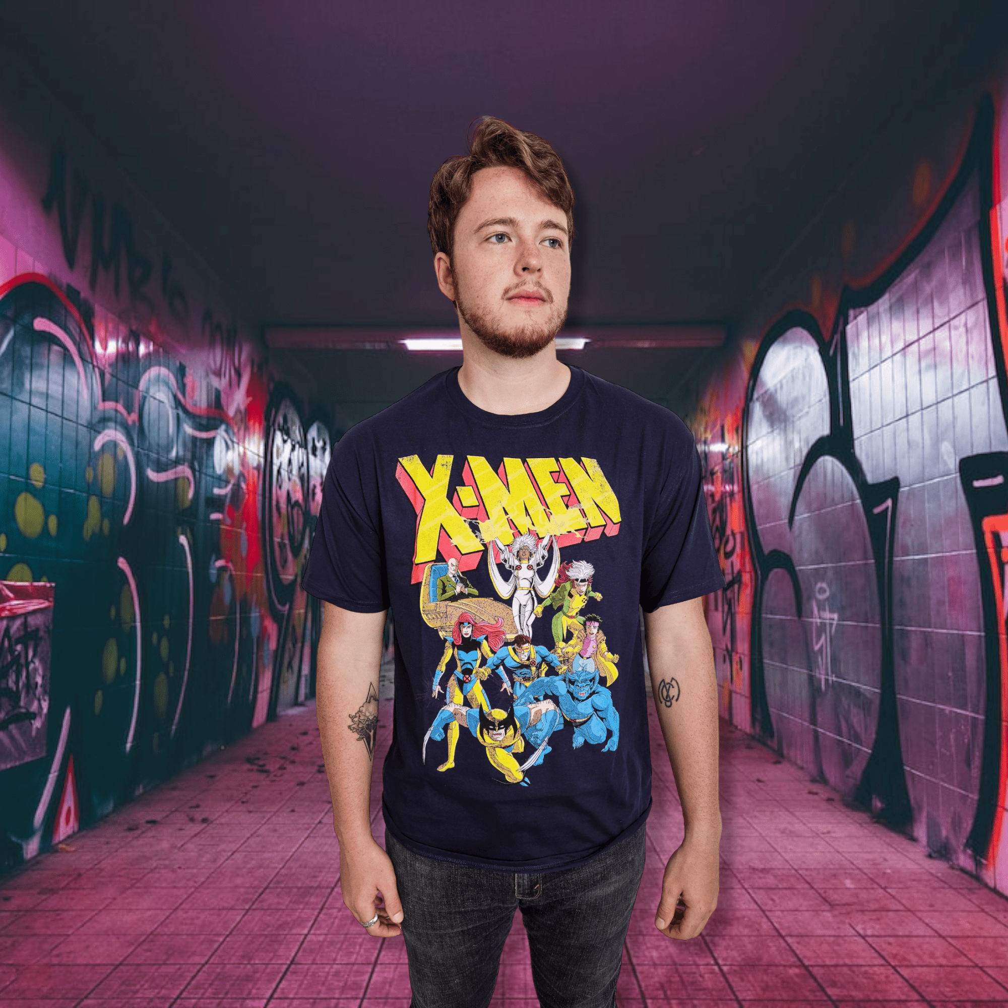 X - Men Animated Series 90's Team Marvel Comics Officially Licensed Adult T-Shirt - Fundom