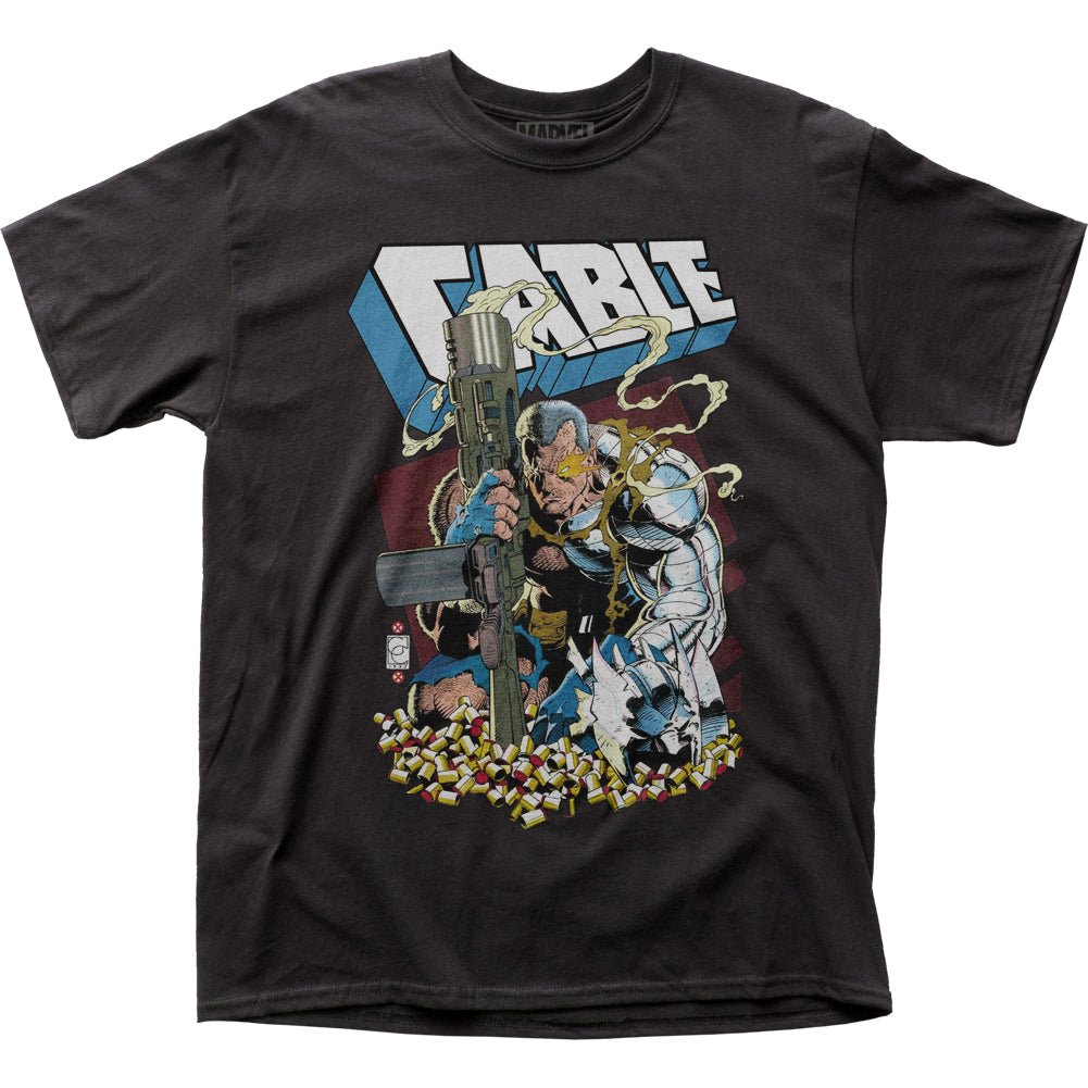 X - Men Cable Shell Casings Marvel Comics Adult T-Shirt - Fundom