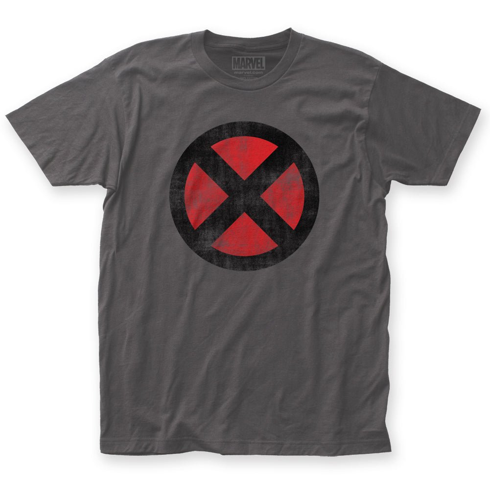 X - Men Distressed Logo Marvel Comics Adult T-Shirt - Fundom