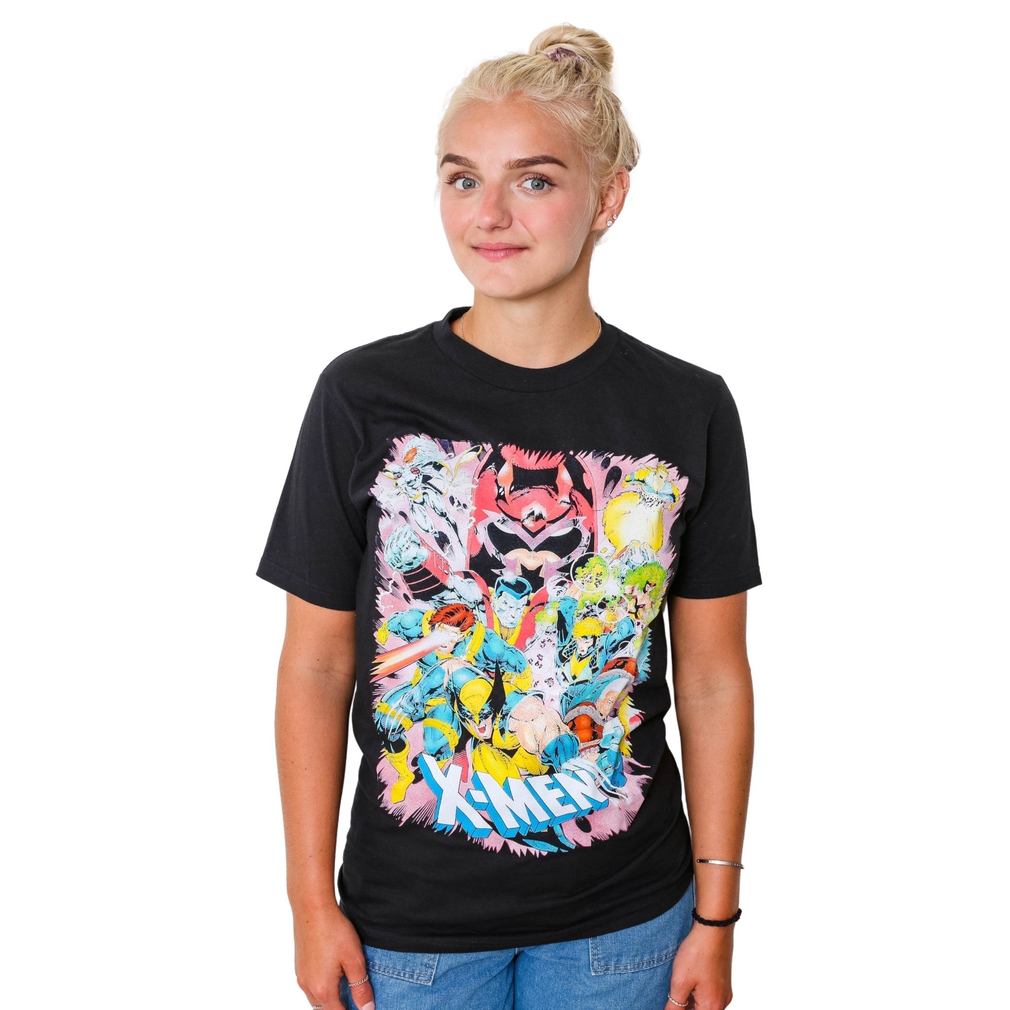 X - Men Jump Out Team 90's Marvel Comics Adult T Shirt - Fundom