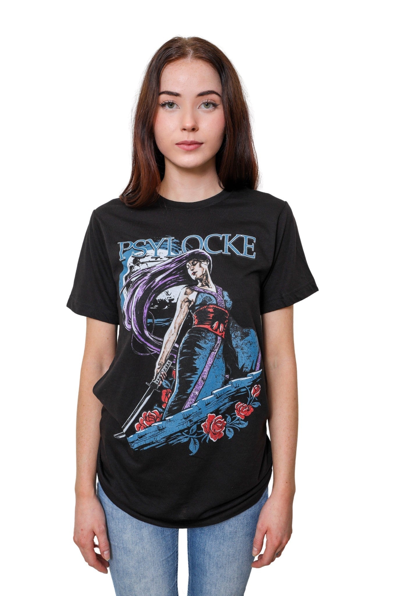 X - Men Psylocke Moon Marvel Comics Adult T-Shirt - Fundom