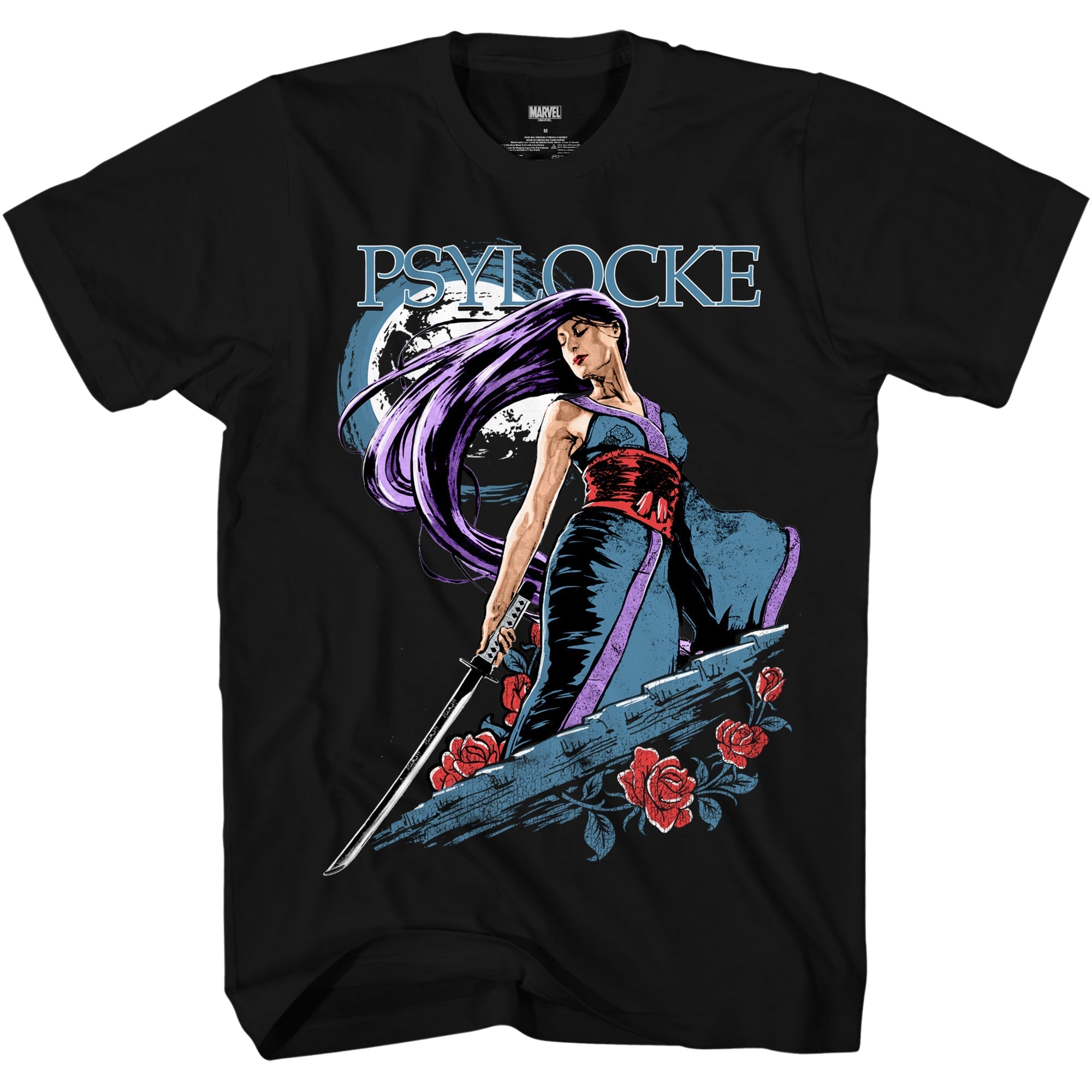 X - Men Psylocke Moon Marvel Comics Adult T-Shirt - Fundom