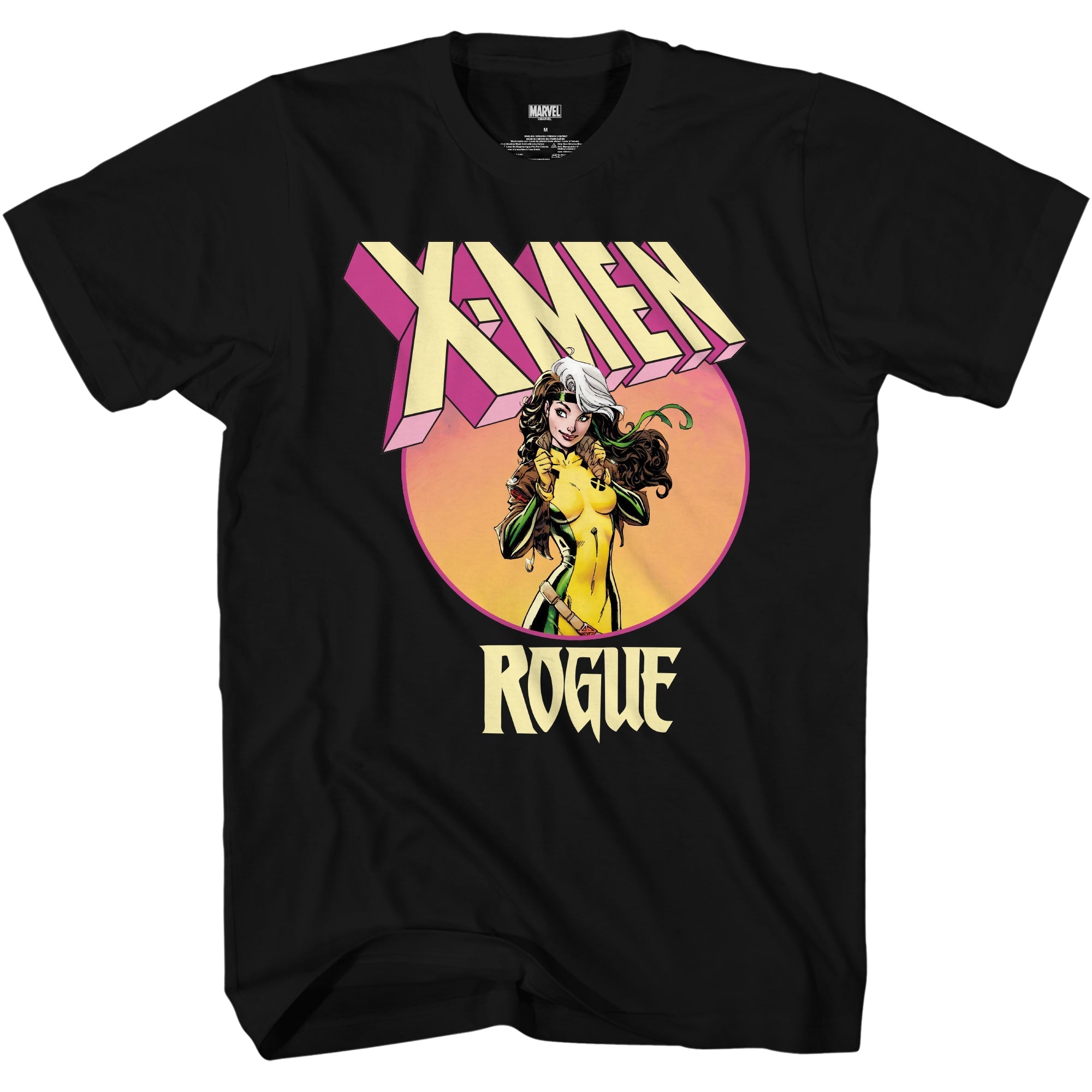 X - Men Rogue 90's Circle Marvel Comics Adult T-Shirt - Fundom