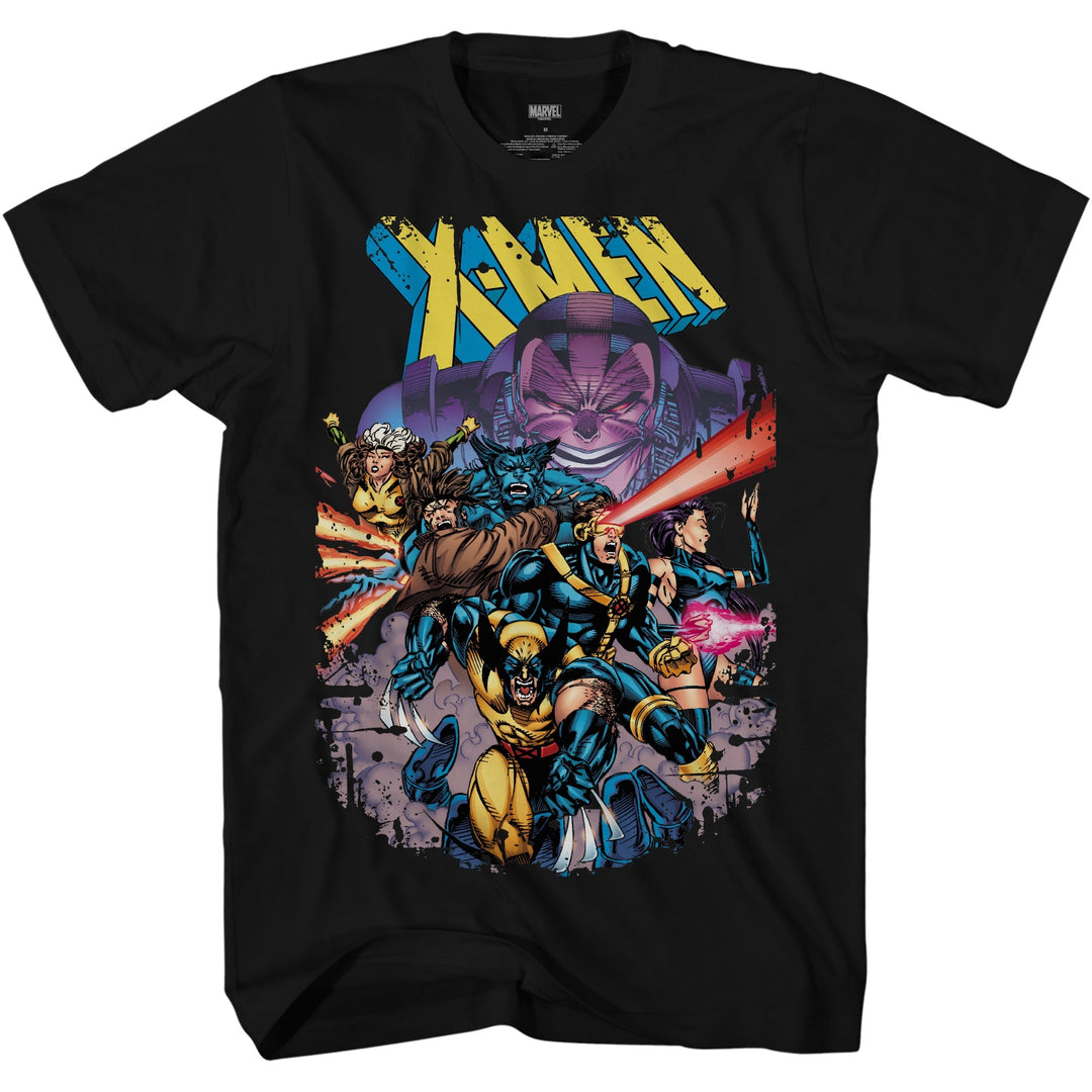 X - Men Vs Apocalypse Cover 90's Marvel Comics Adult T-Shirt - Fundom