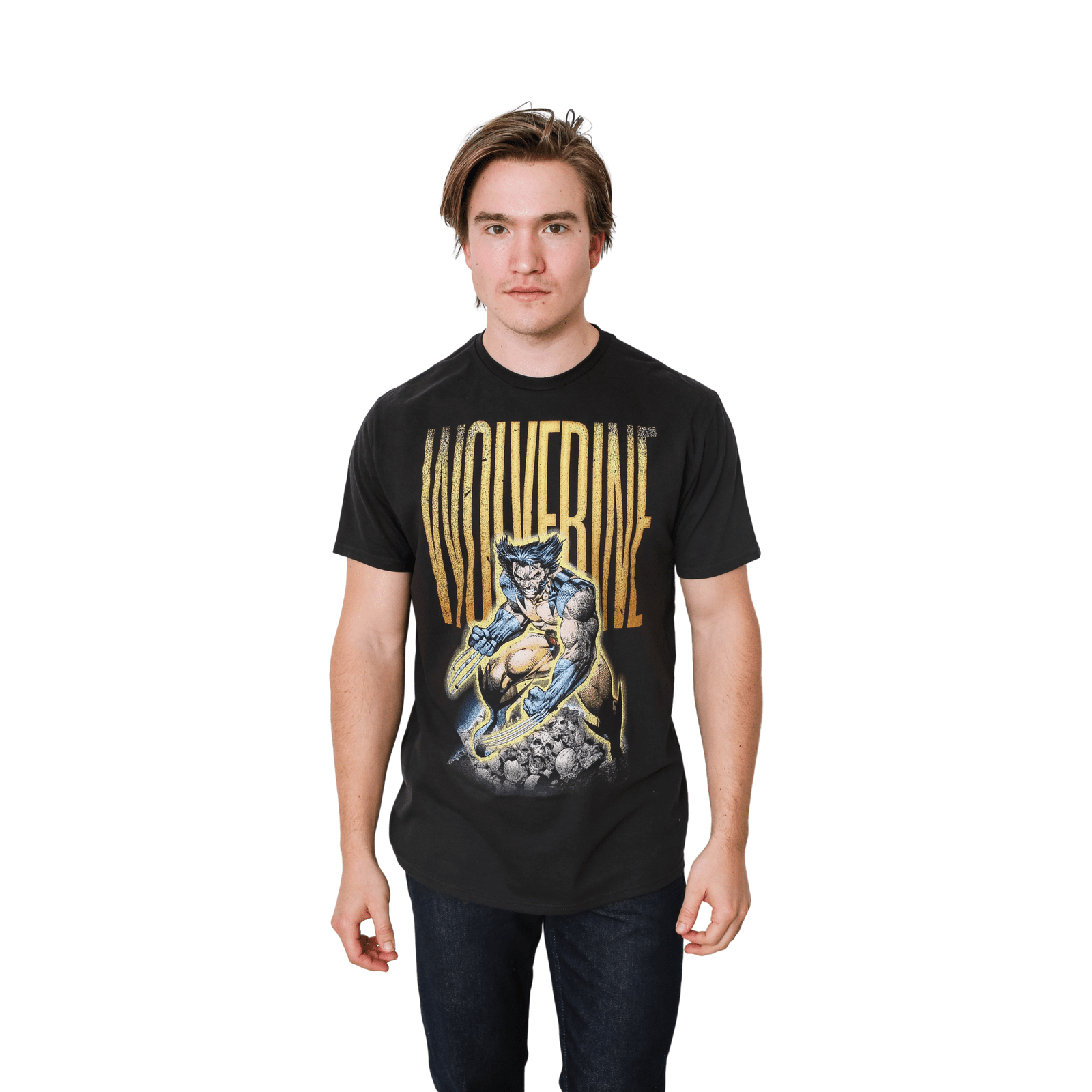 X - Men Wolverine Skull Pile Marvel Comics Adult T-Shirt - Fundom