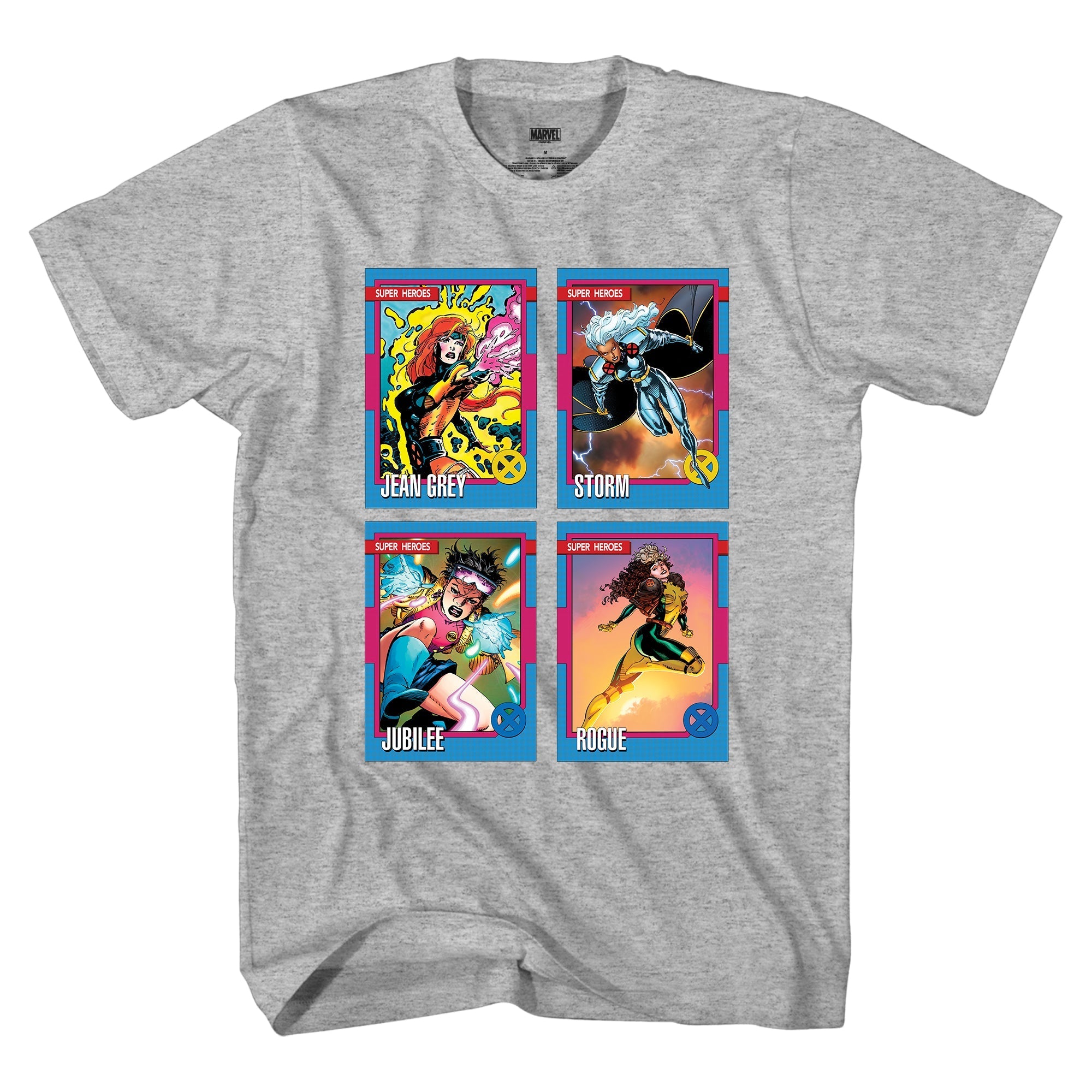 X - Men X - Ladies 90's Trading Card by Jim Lee Marvel Comics Adult T-Shirt - Fundom