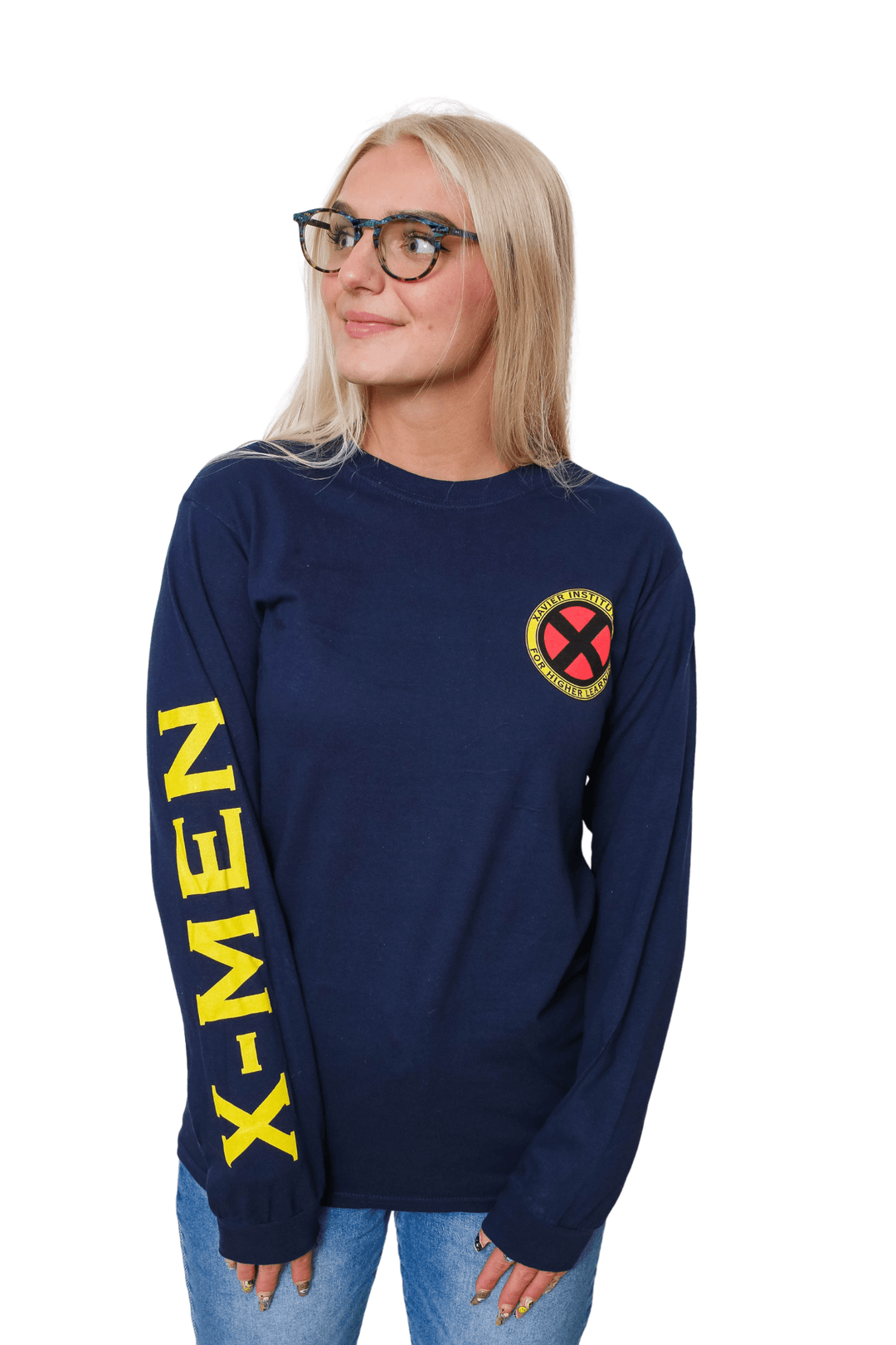 X - Men Xavier Institute Flight School Blackbird Marvel Long Sleeve T Shirt - Fundom