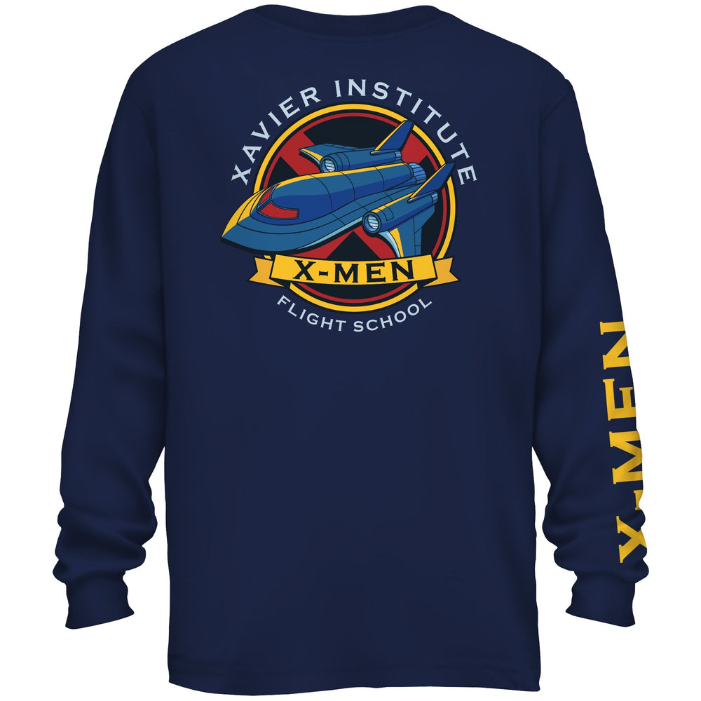 X - Men Xavier Institute Flight School Blackbird Marvel Long Sleeve T Shirt - Fundom