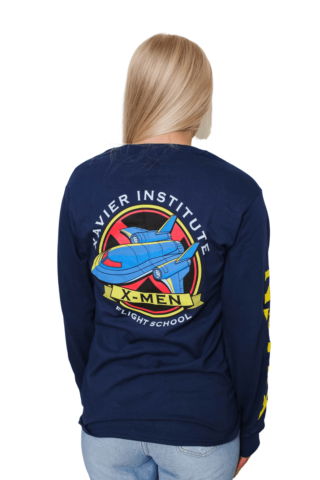 X - Men Xavier Institute Flight School Blackbird Marvel Long Sleeve T Shirt - Fundom