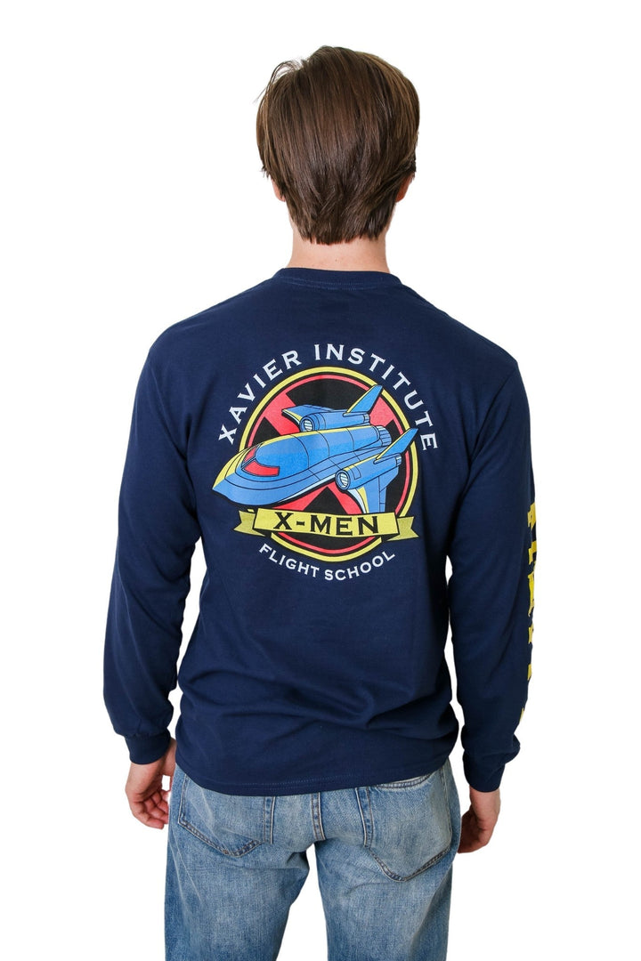 X - Men Xavier Institute Flight School Blackbird Marvel Long Sleeve T Shirt - Fundom
