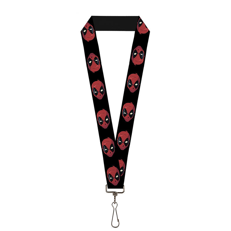 Deadpool Head Marvel Comics Lanyard Neck Strap Id Holder