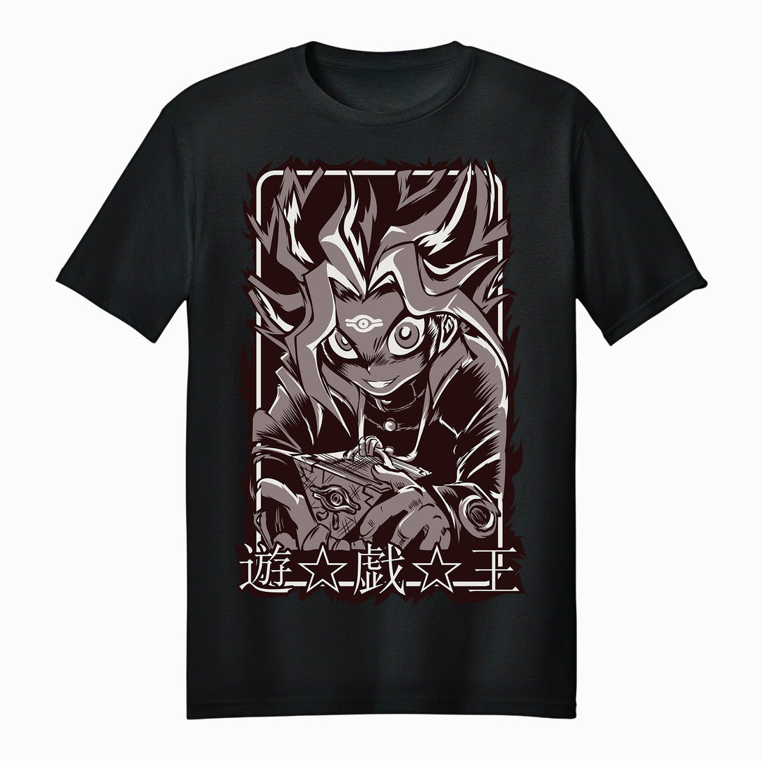 Yu - Gi - Oh! Dark Pharaoh Yami Yugi Monochrome Adult Unisex Tee - Fundom