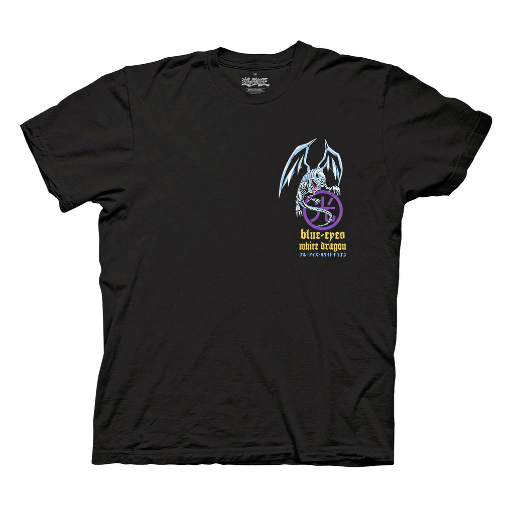 Yu - Gi - Oh! - Duel Blue - Eyes White Dragon Adult T-Shirt - Black - Officially Licensed - Fundom