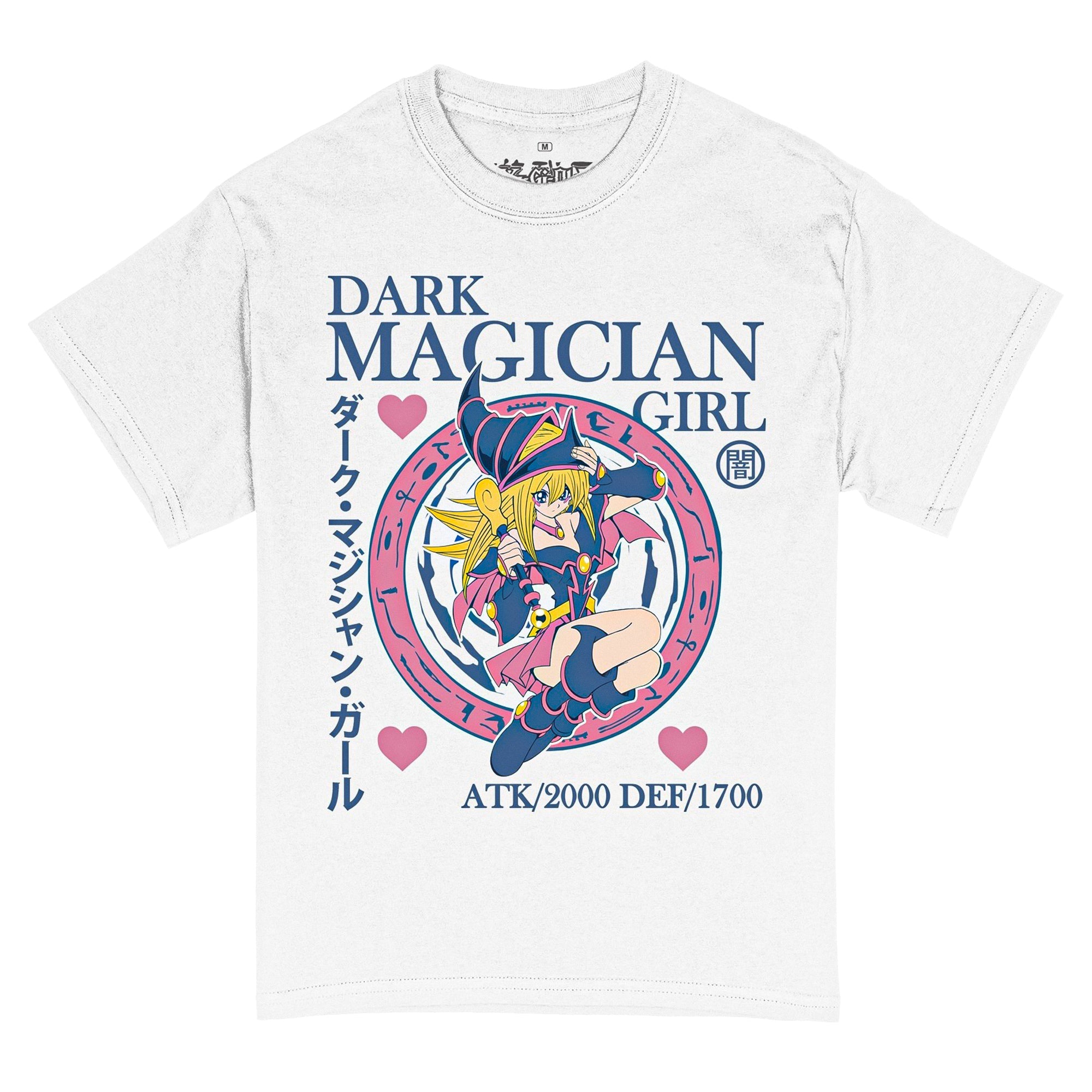 Yu - Gi - Oh! - Duel Dark Magician Girl Stats Adult T-Shirt - White - Officially Licensed - Fundom