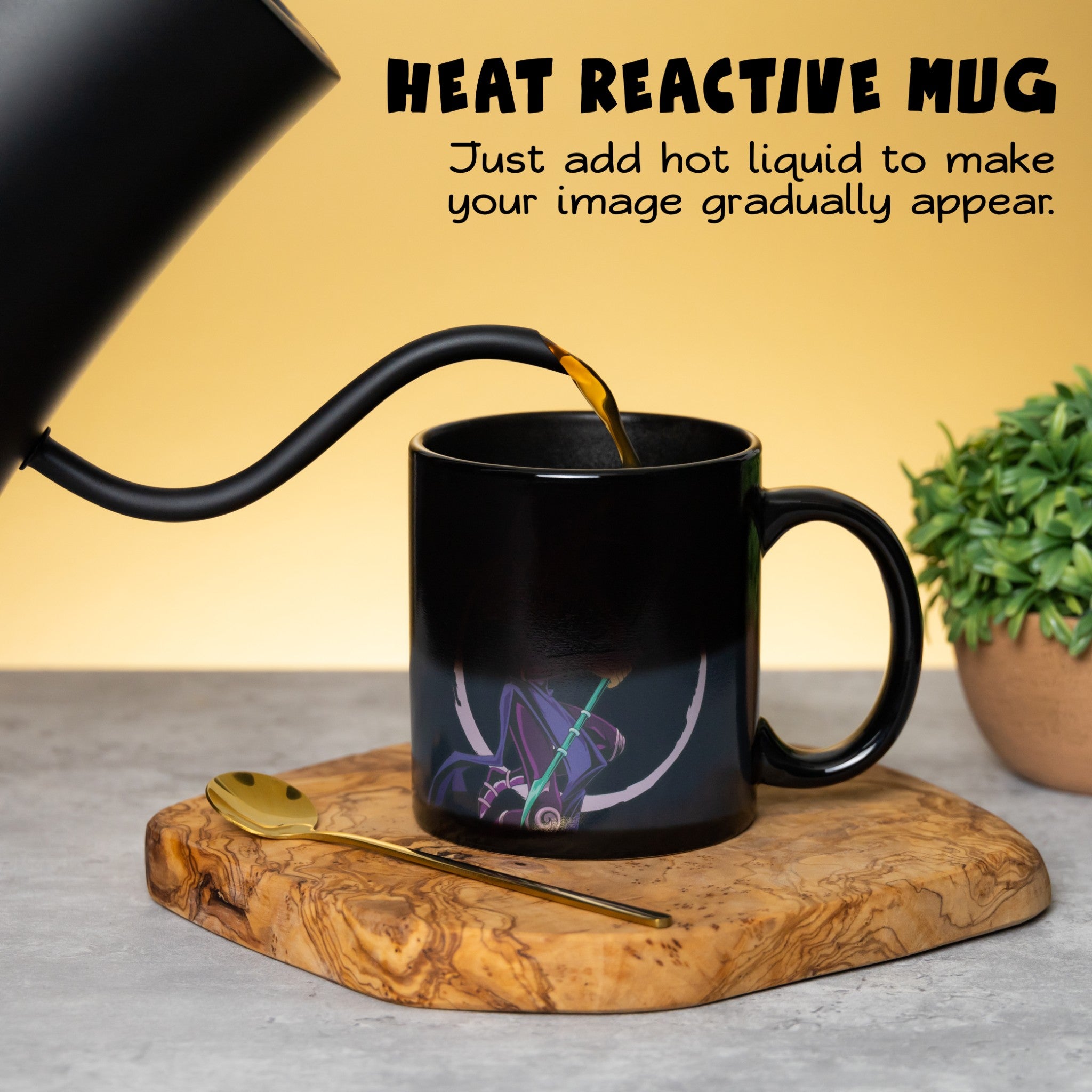 YU - GI - OH Yugi and Dark Magician 15 oz. Heat Change Ceramic Coffee Mug - Fundom
