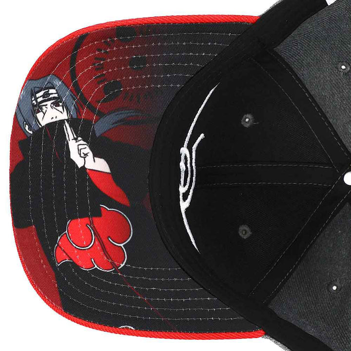 Naruto Itachi Anti Leaf Village Pre-Curved Bill Snapback Hat