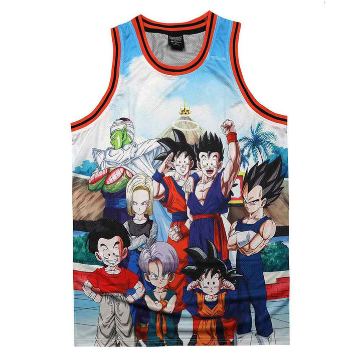 Dragon Ball Z Sublimated Characters Basketball Unisex Adult Jersey