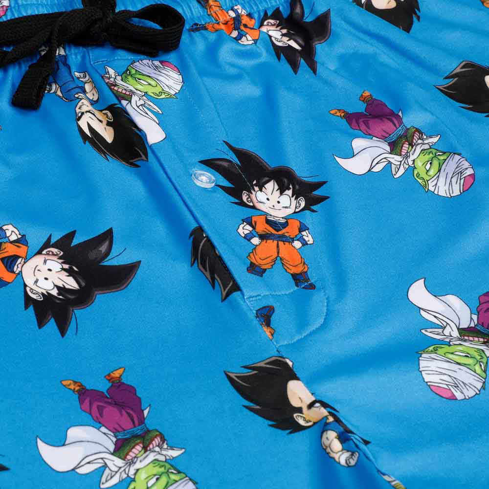 Dragon Ball Z Chibi Goku Vegeta Piccolo All Over Print Sleep Lounge Pants