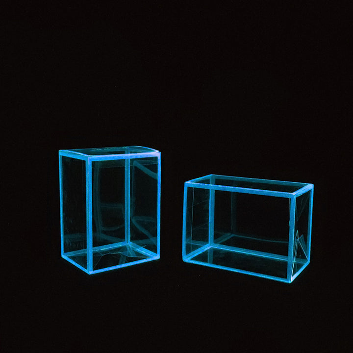 Fundom 0.5mm Blue Glow-in-the-dark Pop Protectors Sleeve Case 5-Pack - 4" Inch Pop! Vinyl Figures